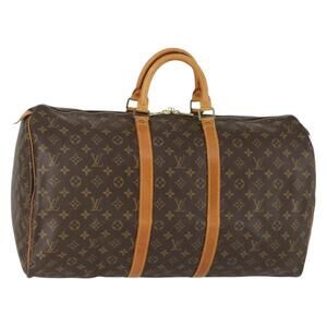 LOUIS VUITTON Monogram Keepall 55 Boston Bag M41424 LV Auth mr1672